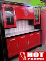 KITCHEN SET / LEMARI DAPUR / RAK PIRING / LEMARI SAYUR 4 PINTU DUKO